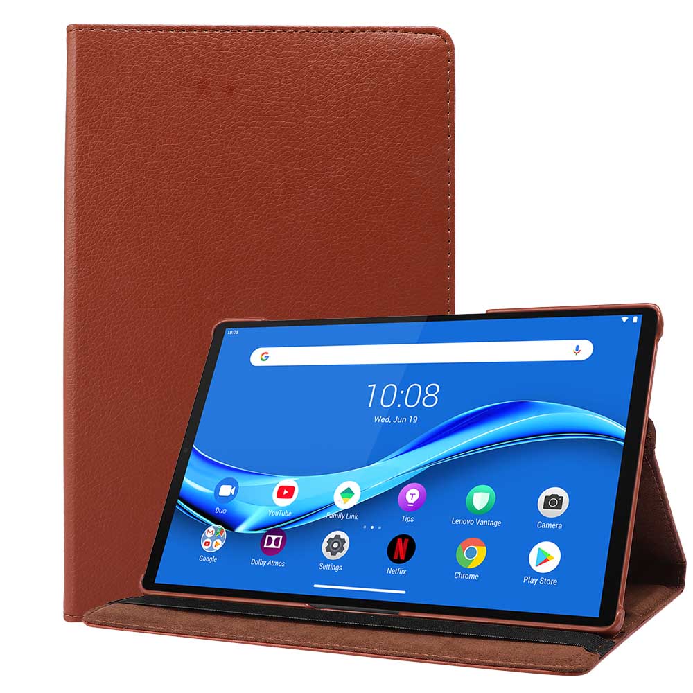 Rakuten - Lenovo Tab M10 HD 2nd Gen ZA6W0022JP タブレットケース カバー 360度回転仕様 薄型 軽量型 スタンド機能 PUレザーケース TB-X306F レノボ タブ エム10 第2世代 送料無料