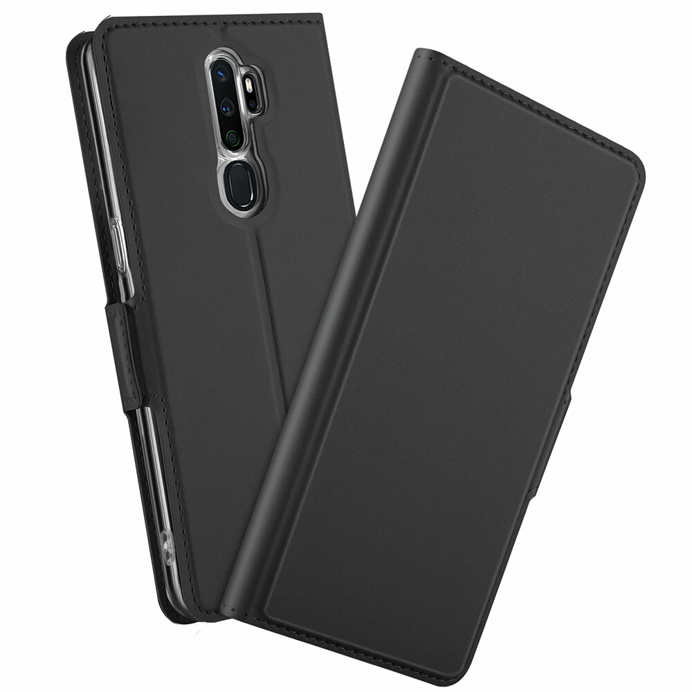 乐天商城 - OPPO A5 2020 ケース カバー 手帳型 マグネット 定期入れ ポケット シンプル スマホケース 送料無料 オッポ エー5