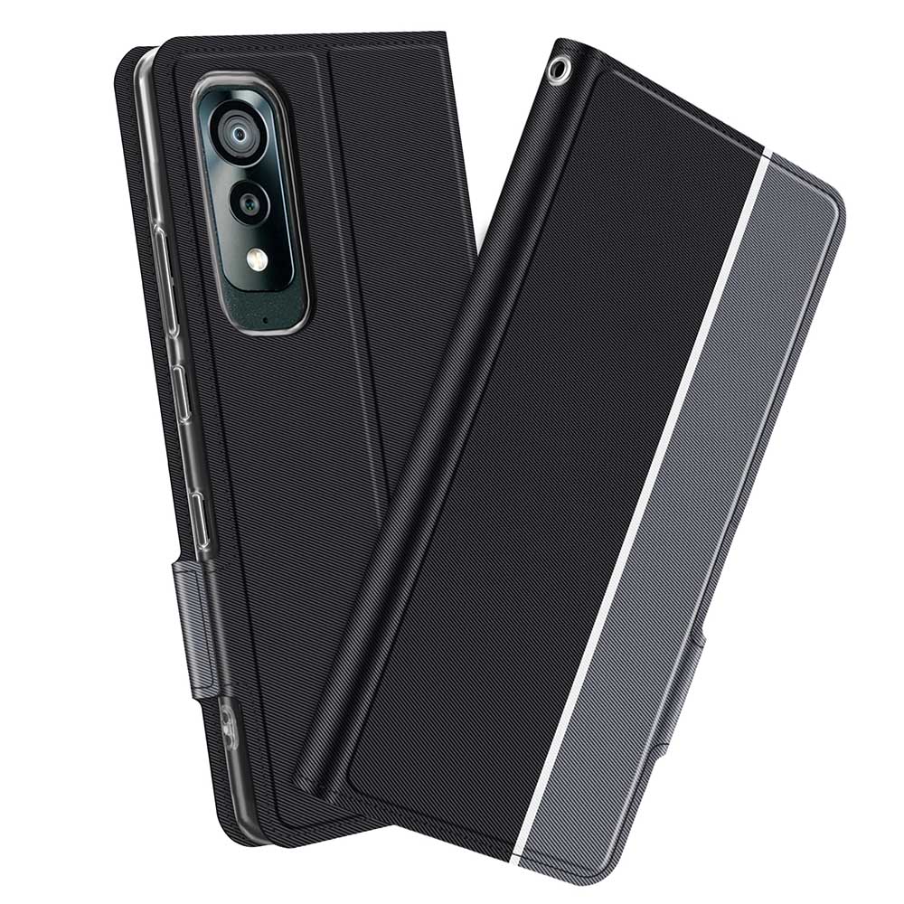乐天商城 - Android One S8スマホケース 手帳型ケース カバー　ツートーンカラー ストラップ付き　マグネット 定期入れ ポケット シンプル スマホケース ワイモバイル アンドロイドワンエスエイト
