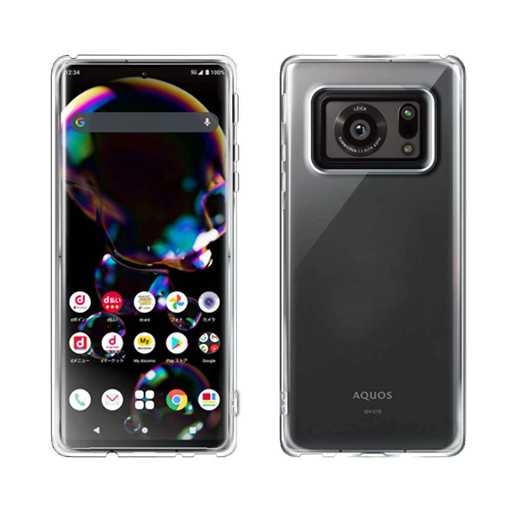 Rakuten - 【訳あり商品】AQUOS R6 SH-51B アクオスR6 ソフトケース TPU保護ケース・カバー 耐衝撃 透明 TPU 素材 超軽量