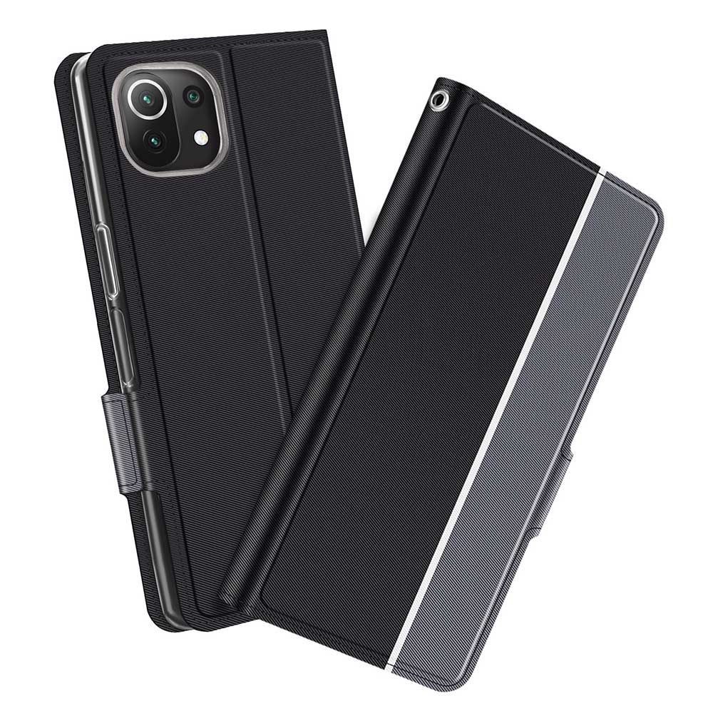 乐天商城 - Xiaomi Mi 11 Lite 5G スマホケース カバー 手帳型 ツートンカラー ストラップ付き マグネット 定期入れ ポケット シンプル シャオミ ミー イレブン ライト 送料無料