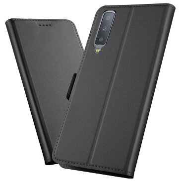 【送料無料】Galaxy A7 2018 手帳型ケース カバー マグネット 定期入れ ポケット シンプル スマホケース