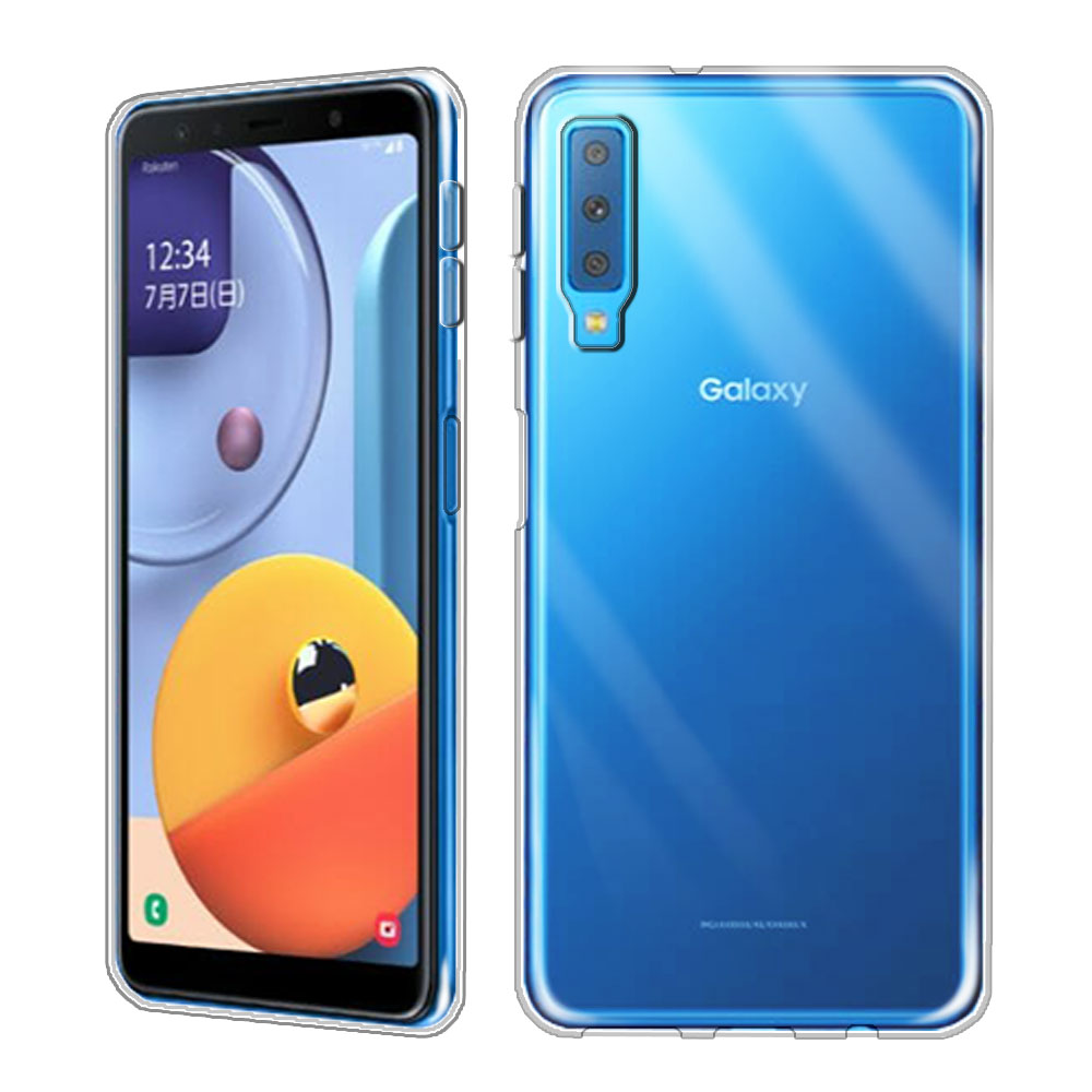 【送料無料】Galaxy A7 2018 専用ソフトケース TPU保護ケース カバー 耐衝撃 クリアケース