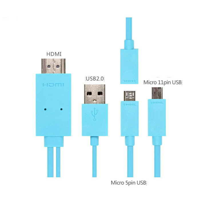 MHL MicroUSB to HDMI /USBѴ֥롡2m6ǽ(For galaxyS5/S4/S3/S2/NOTE3/2/NOTE/HTC/Xperia/AQUOS Phone/ Arrows/REGZA Phoneʤ)P25Apr15