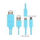 【MHL】 MicroUSB to HDMI /USB　変換ケー