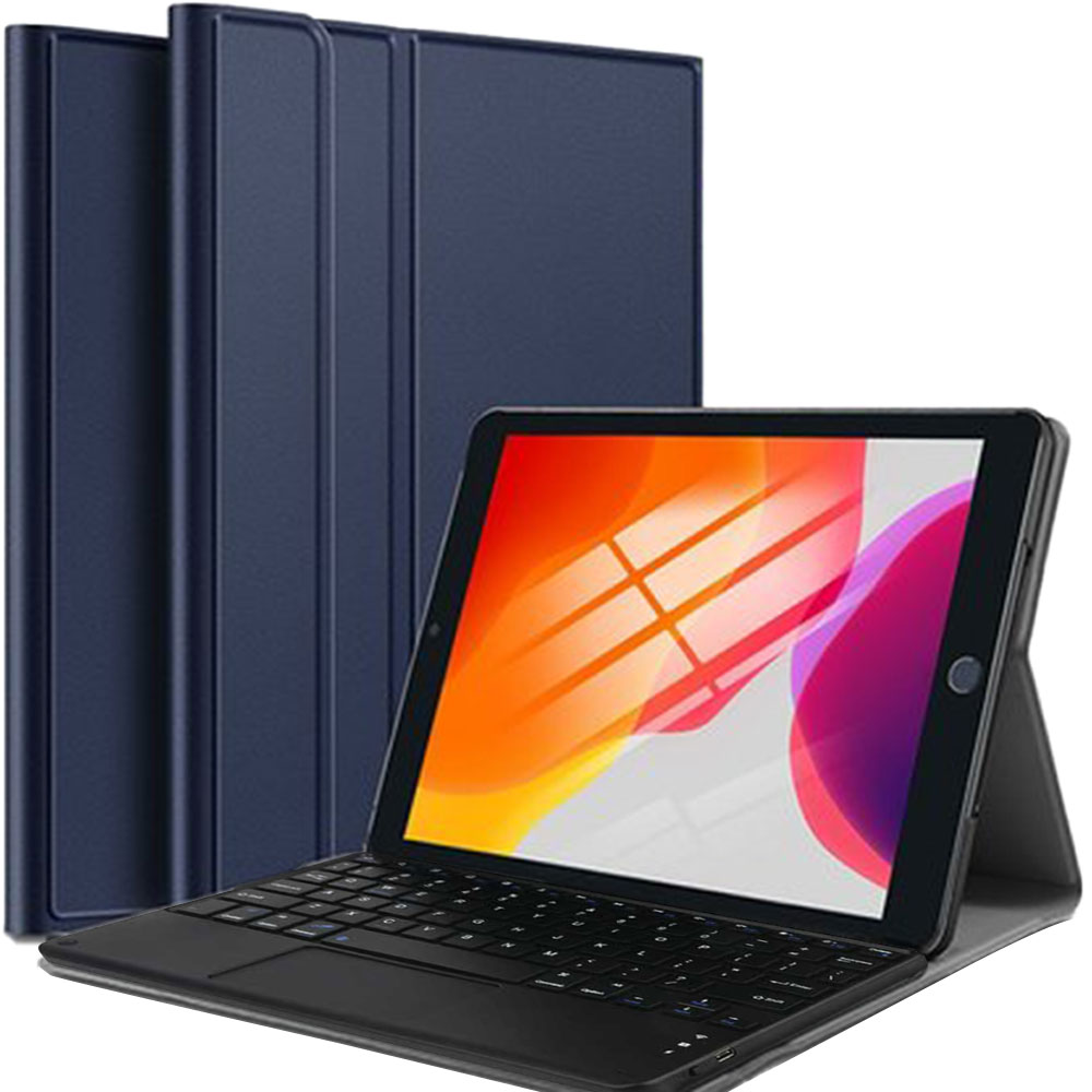 iPad 10.2 第7/8/9世代 超薄PUレザーケース タッチパッド付き Bluetooth ブルートゥース キーボード兼スタンド兼カバー リモートワーク最適 在宅勤務 pcastore-10005410 PCASTORE サンプル画像2