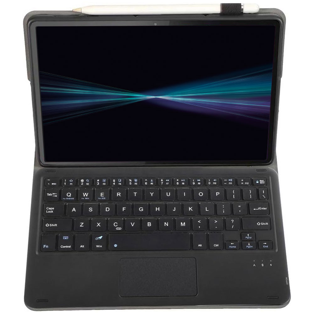 ドコモdtab d-51F / Lenovo Tab K11 Gen2 11inch用 SoftBank Lenovo TAB8 用11インチ 超薄レザーケース付き タッチパッド Bluetooth キーボード兼スタンド兼カバー US配列 脱着式 スタンド機能 全面保護　リモートワーク最適 在宅勤務 送料無料 pcastore-10007620 PCASTORE サンプル画像2