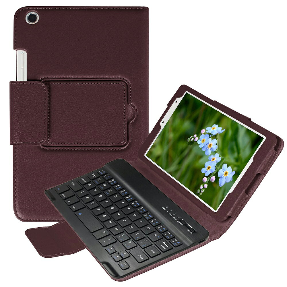 au 京セラ キュア タブ Qua tab 01 au 8インチKYT31専用 レザーケース付き Bluetooth キーボード 全11色 リモートワーク最適 在宅勤務 pcastore-10001334 PCASTORE サンプル画像3