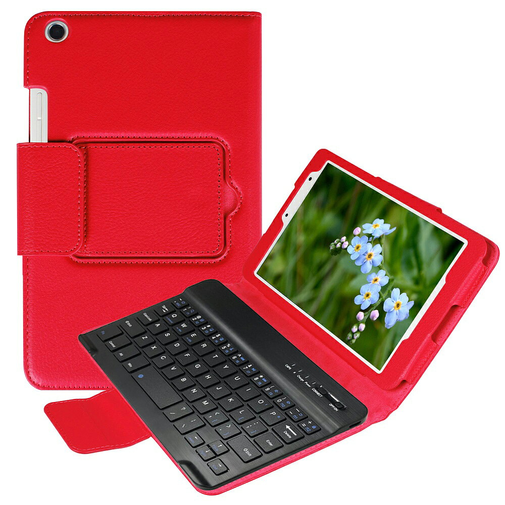 au 京セラ キュア タブ Qua tab 01 au 8インチKYT31専用 レザーケース付き Bluetooth キーボード 全11色 リモートワーク最適 在宅勤務 pcastore-10001334 PCASTORE サンプル画像2