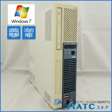 【中古デスクトップパソコン】NEC/Mate J/PC-MJ32BEZ79/Core i5-650 3.2G/HDD 160GB/メモリ 4GB/Windows 7 Professional 32bit【良】