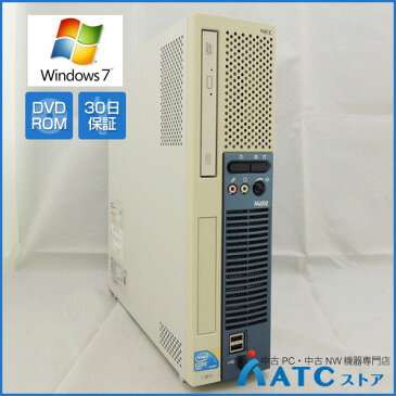 【中古デスクトップパソコン】NEC/Mate J/PC-MJ32BEZ79/Core i5-650 3.2G/HDD 160GB/メモリ 4GB/Windows 7 Professional 32bit【可】