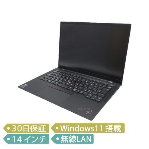 【中古】Lenovo ThinkPad X1 Carbon Gen9/Core i5-1135G7 2.40GHz/メモリ 8GB/SSD 256GB/14インチ/Windows 11 Pro 64bit/ノート【B】