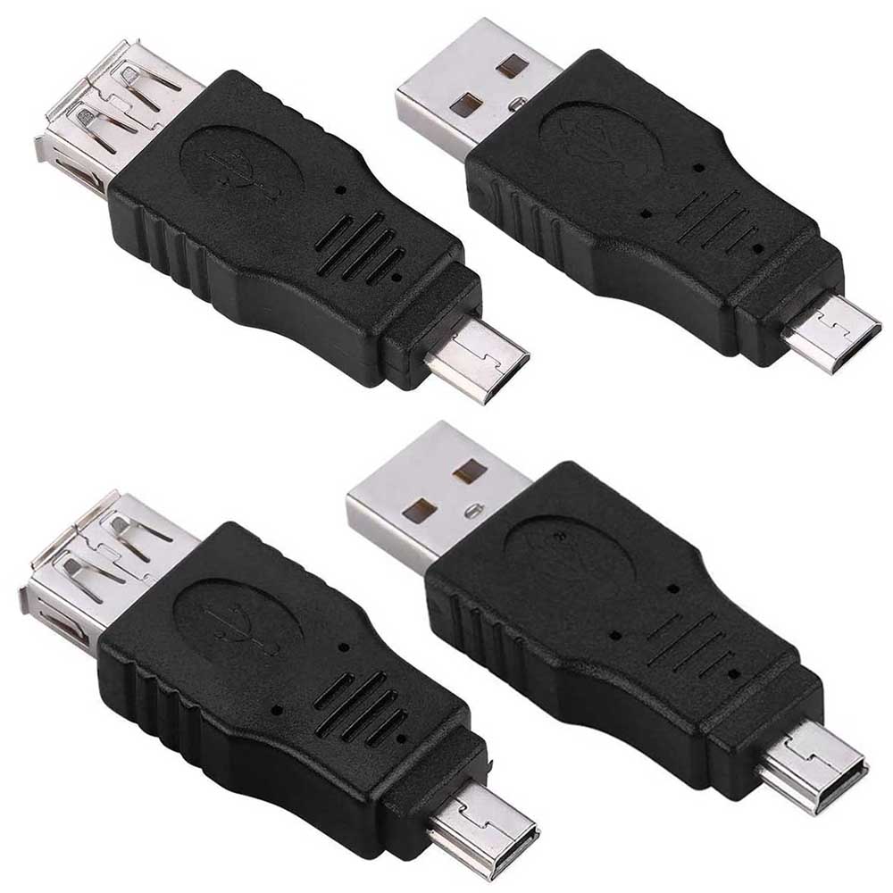 miniUSB to USB変換アダプタ(オス-オス) (オス-メス) 変換 アダプタ コネクタ OTG USB 5Pin to USB mic..