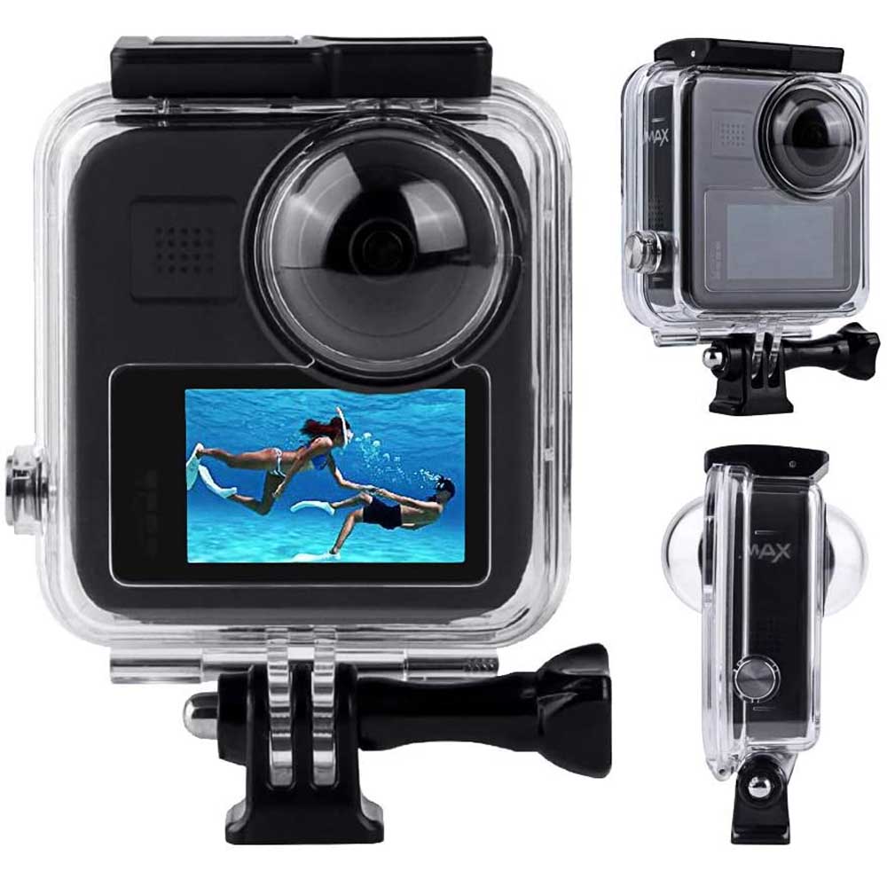 【送料無料】 GoPro Max パノラマアクションカメラ 防水ハウジングケース ダイブハウジング 防水 防塵 保護ケース 水深45m 水中撮影用