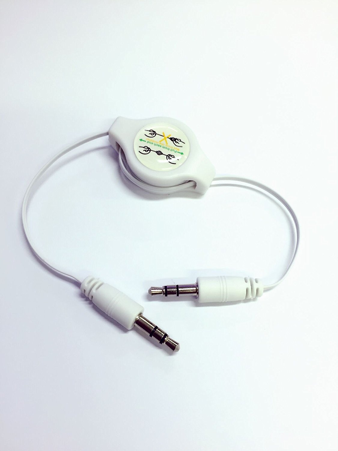 樂天商城 - 【送料無料】AUX端子接続用オーディオケーブル 70cm 巻取型 3.5mmステレオ巻取り式ケーブル オス - オス