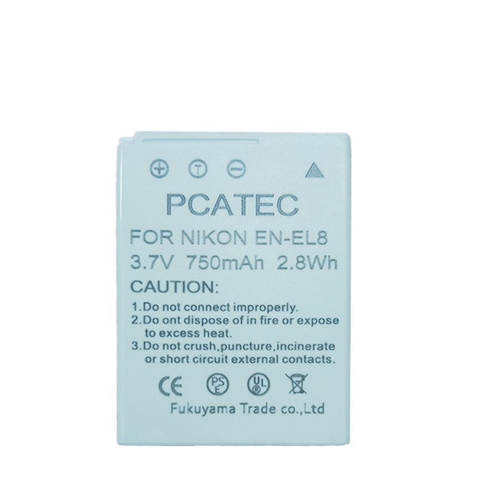 NIKON EN-EL8�б��ߴ��Хåƥ꡼ 750mAh��CoolpixS8��S9������̵����