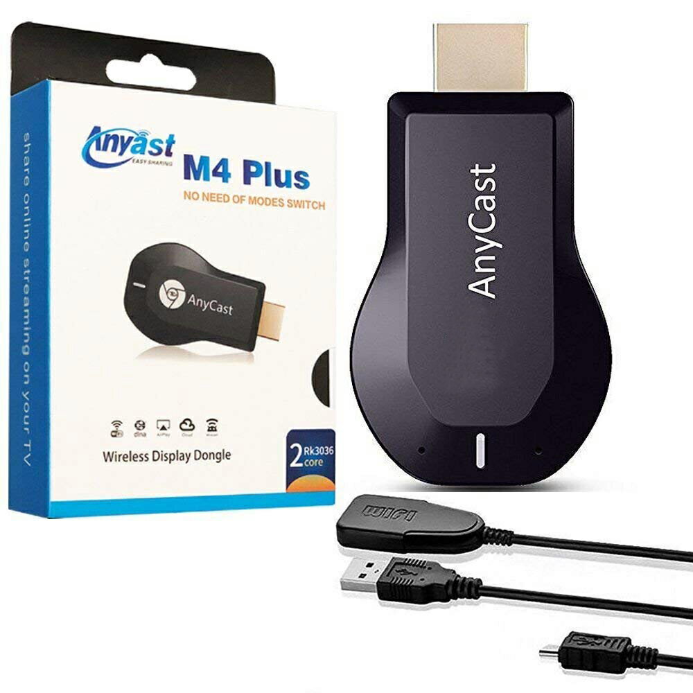  HDMI ドングル レシーバー AnyCast M4 Plus WiFiディスプレイ Miracast/Airplay/DLNA対応ワイヤレスデイスプレーアダプタ AnyCast対応HDMIアダプター IOS/Android/Windows/Macシステム対応可能 WiFiドングル レシーバー 720/1080P対応