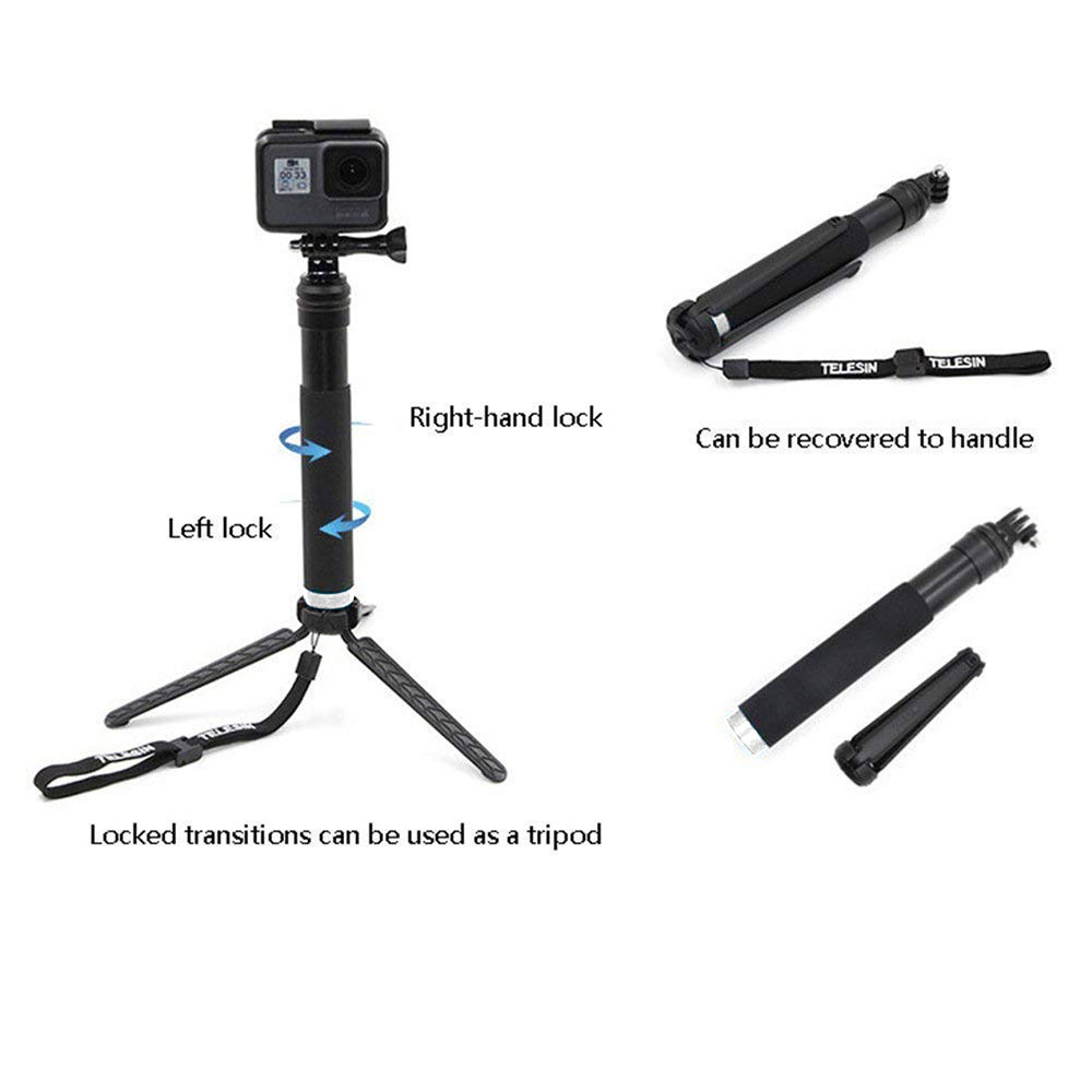 ������̵����TELESIN GoPro hero13/12/11/10/9 �б������ꥹ�ƥ��å��ݡ����ĥ��ǽ�ϥ�ɥإ�ɰ�Ӽ����ꥹ�ƥ��å��ɿ忭�̼��ݡ��뻰�ӥޥ����&���å���å�GoPro SJCAM XiaoYi����饢������󥫥�饹�ޡ��ȥե���