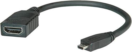 ̵Micro HDMI to HDMI (-᥹)Ѵ֥15cm  Micro HDMI() HDMI(᥹) Ѵͥ 3D/1080Pб