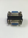【送料無料】VGAメス-VGAメス変換アダプタ VGA D-sub15ピン(メス)-VGA D-sub15ピン(メス) 変換アダプタ L字型(メスからメス) V...