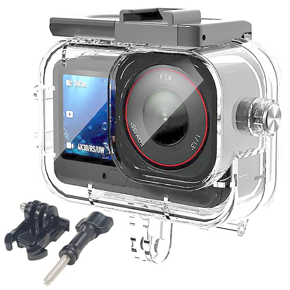 【送料無料】DJI Osmo Action6用 防水ケース 水中撮影 防水ハウジングケース ダイブハウジング 水深ダイビング 防水防塵保護ハウジング ダイビング保護シェル 防水深さ50M 潜水ケース 耐圧性、落下防止 取付け簡単