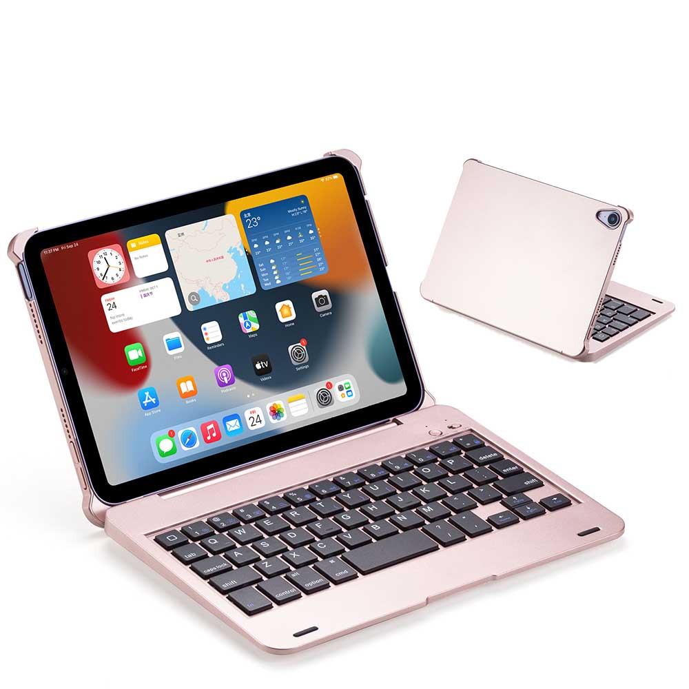 iPad mini 7 A17 Pro / iPad mini6 2021 Bluetooth キーボード ケース カバー ノートPC 変身 リモートワーク 在宅勤務 ブルートゥース アイパッドミニシックス 送料無料 pcatec-10004124 pcatec サンプル画像3
