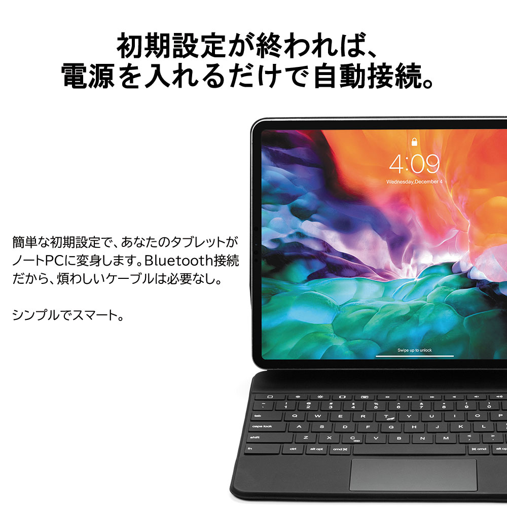 iPad Air 13 inch iPad Pro12.9 第3 4 5 6世代 bluetooth キーボード ワイヤレス タッチパッド 磁力吸着カバー リチウムバッテリー内蔵 人気 かっこいい リモートワーク アイパッド プロ アイパッド エア13インチ 送料無料 pcatec-10003586 pcatec サンプル画像3