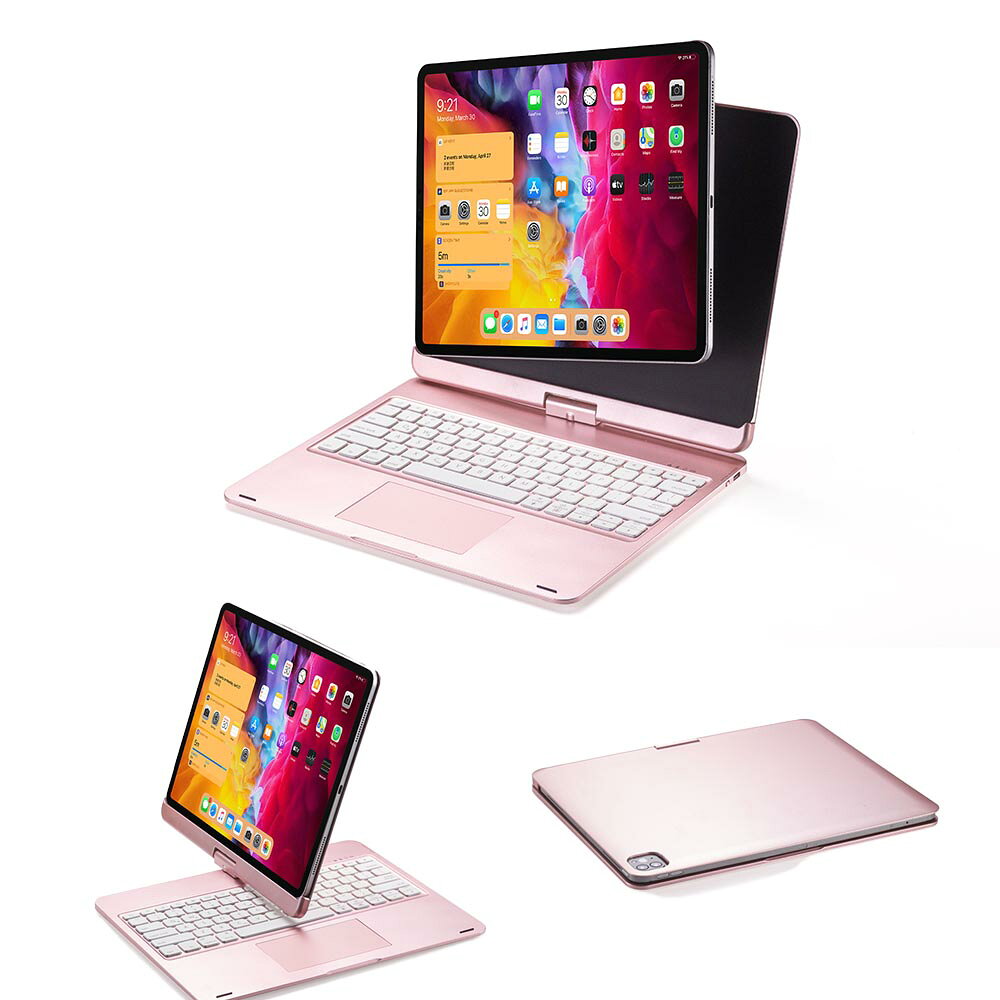 iPad Air13 inch 2026(M4) / 2025(M3) / 2024(M2) / iPad Pro 12.9 第3 4 5 6世代 360度回転 タッチパッドキーボード磁力吸着カバー ワイヤレスbluetoothキーボード リチウムバッテリー内蔵 人気 かっこいい　リモートワーク最適 pcatec-10003929 pcatec サンプル画像2