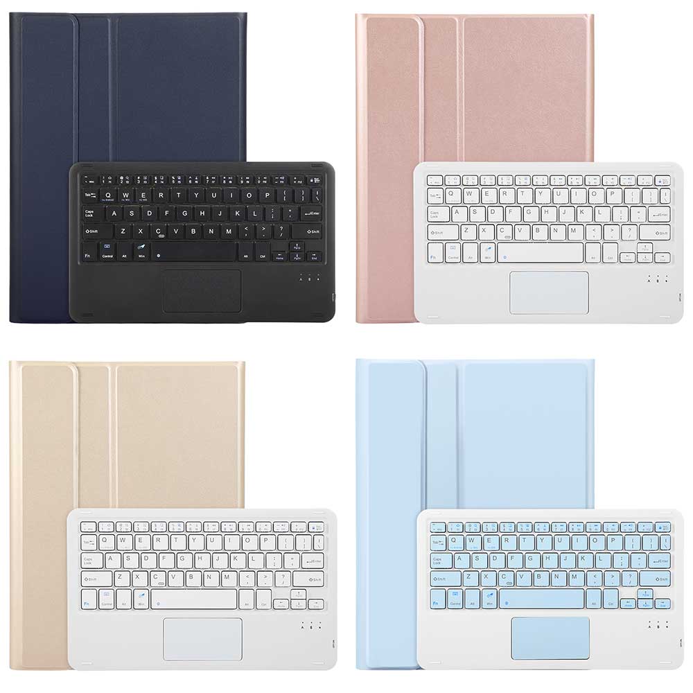 iPad 10.9 2022 iPad A16 2025 超薄レザーケース付き タッチパッド Bluetooth キーボード兼スタンド兼カバー US配列 ペンシル収納 脱着式 スタンド機能 全面保護　リモートワーク最適 在宅勤務 iPad10.9 第10世代 送料無料 pcatec-10004384 pcatec サンプル画像2