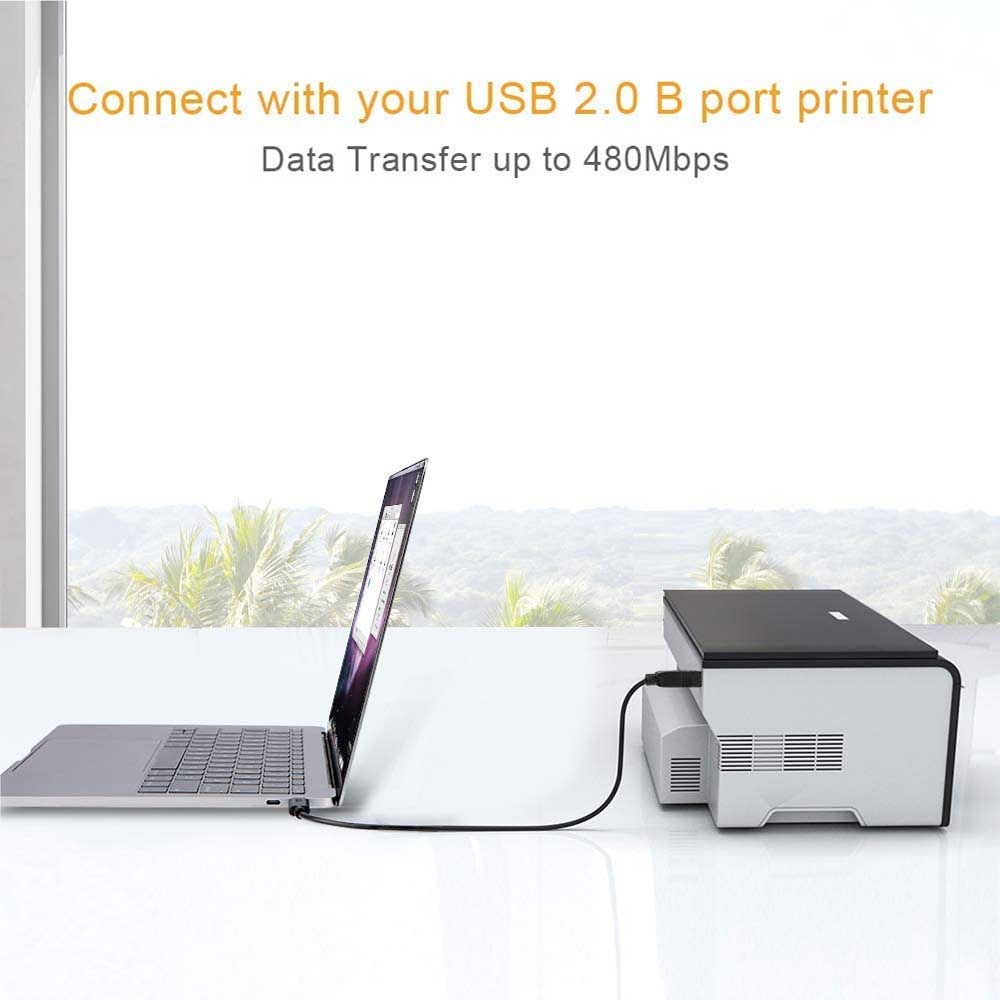USB Type C�ץ�󥿡� �����֥� Type C to USB 2.0 B���� �ץ�󥿡������֥�USB C to B�ץ�󥿥����֥� ������ʡ������֥�ץ�󥿡������֥� to USB C MIDI�����֥� 1M ����̵��