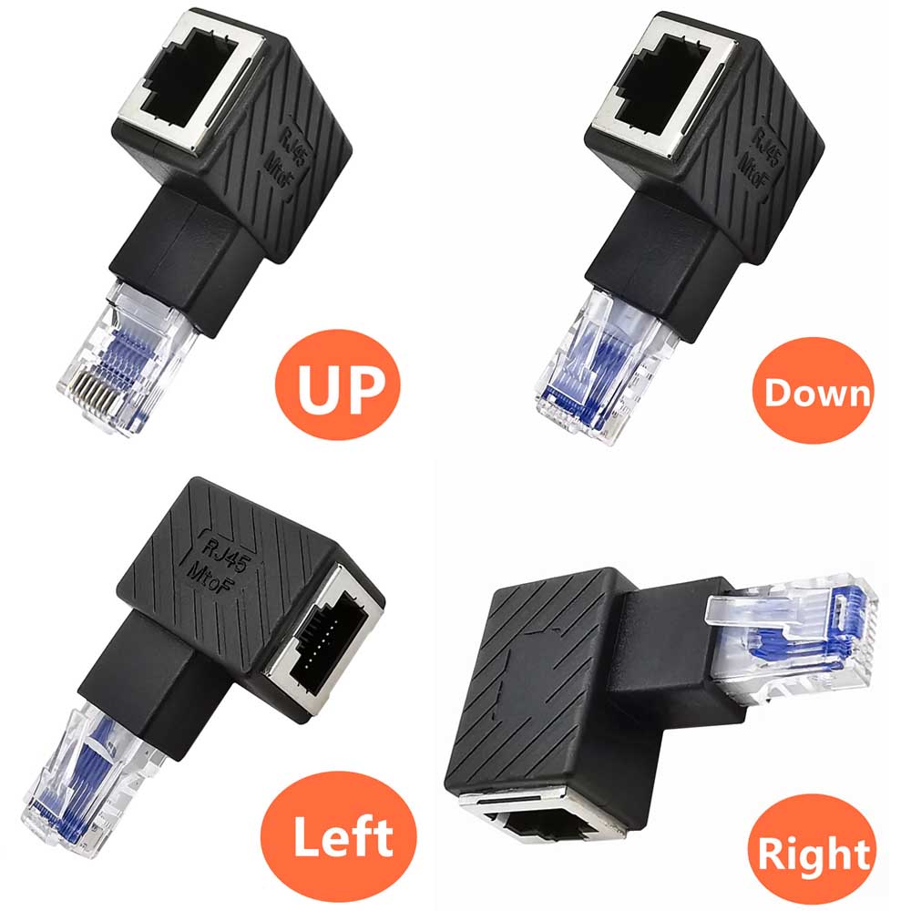 RJ45/LAN L�� �Ѵ����ͥ��� RJ45 Cat5 L������ �� �� �� RJ45 (����) - RJ45 (�᥹)�������ͥå� �����ץ� L���Ѵ� �֥�å�