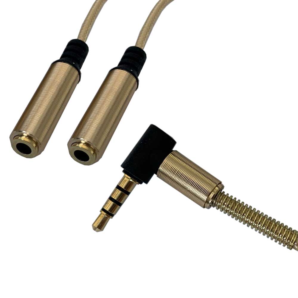 �����ǥ���ʬ�ۥ����֥� 30cm 3.5mm 4�� ���ƥ쥪�ߥ˥ץ饰 (����) L�� - 3.5mm 4�� ���ƥ쥪�ߥ˥���å� (�᥹) ��2ʬ�ۥ����֥� TRRS �ޥ����إåɥۥ�ʬ�۴� CTIA���ʡ�����̵����