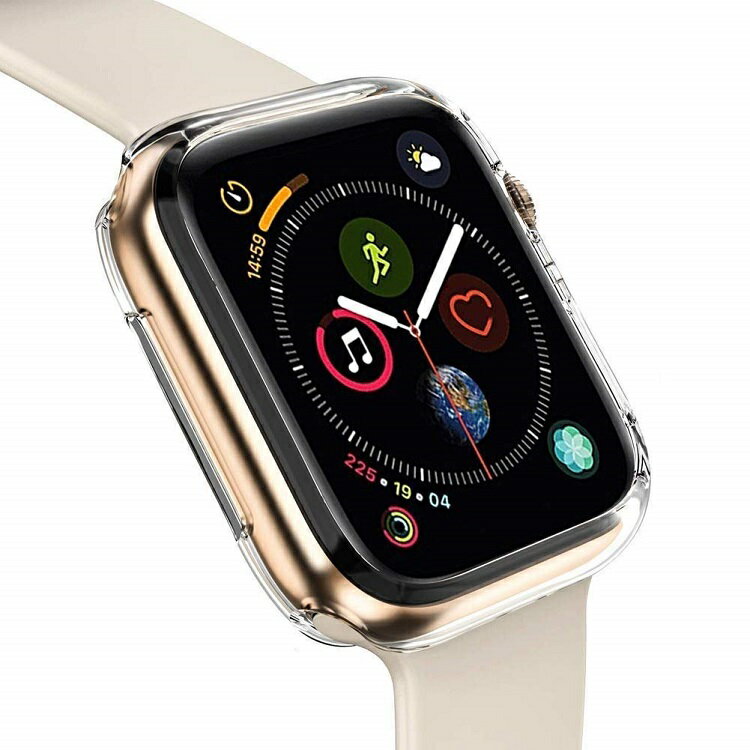 【送料無料】Apple Watch series 4/5 TPUケース（2個セット） 全面保護 Apple Watch 4/5 40mm 44mm選択可能　カバー TPU素材 柔らかい 耐衝撃 脱着簡単 アップルウォッチ シリーズ4/5 ケース 高品質 iwatch ケース クリア