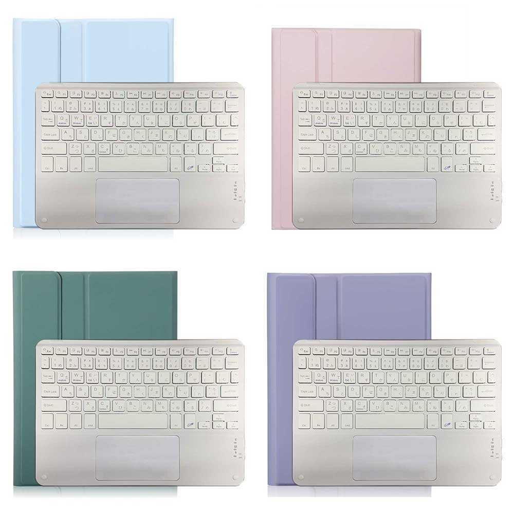 iPad 10.9 2022 iPad A16 2025 超薄レザーケース付き タッチパッド Bluetooth キーボード兼スタンド兼カバー US配列 ペンシル収納 脱着式 スタンド機能 全面保護　リモートワーク最適 在宅勤務 iPad10.9 第10世代 送料無料 pcatec-10005126 pcatec サンプル画像3