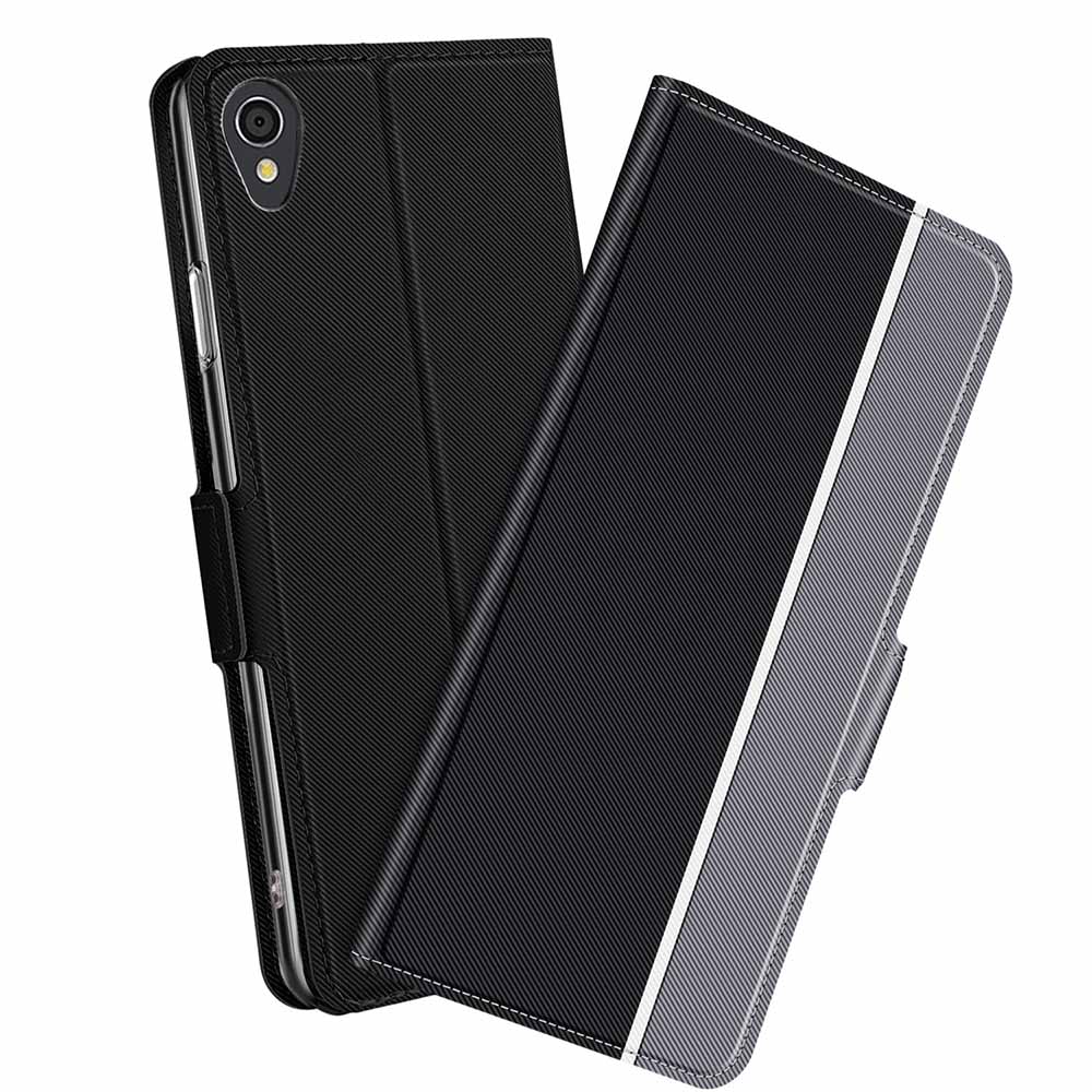 樂天商城 - AQUOS sense2 SH-01L/SHV43/SH-M08ケース 手帳型ツートーンカラー　ストラップ付き カバー マグネット ベルトなし 定期入れ ポケット シンプル センスツースマホケース