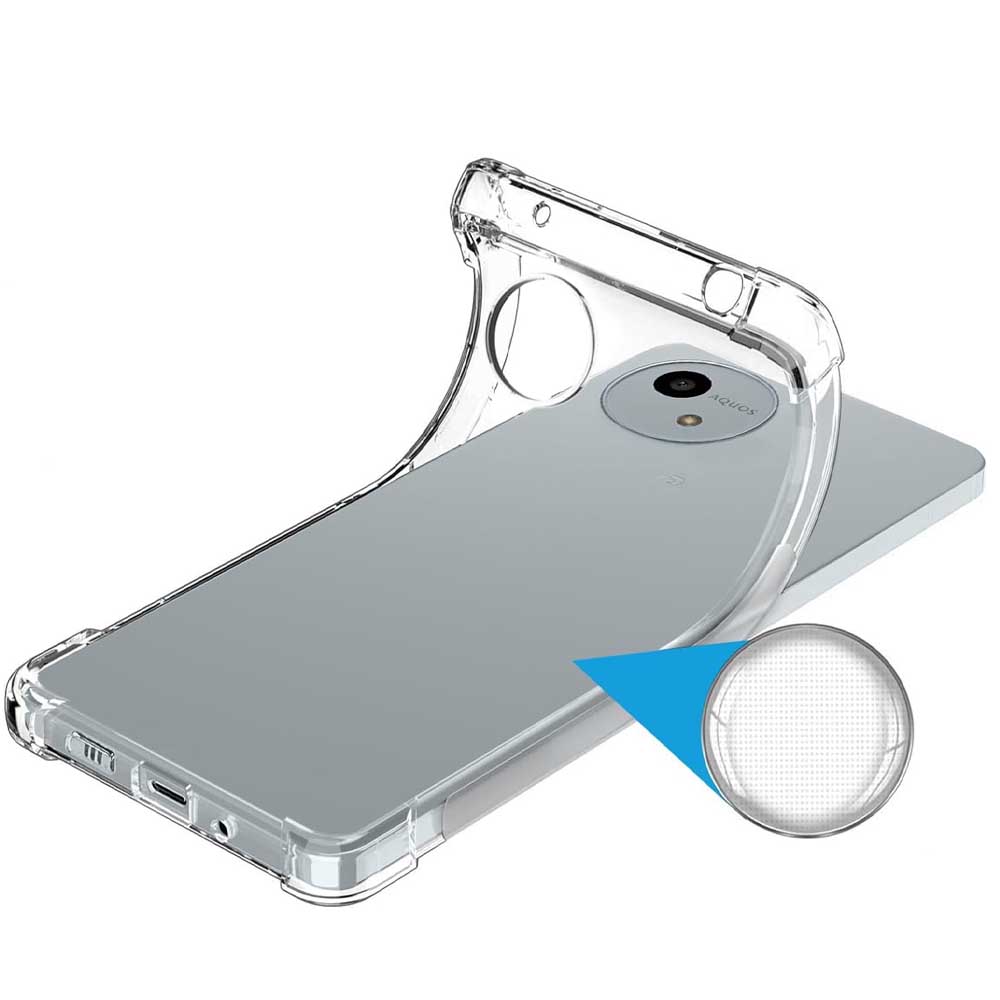 Rakuten - AQUOS wish5 SH-52F ケース カバー ソフトケース TPU 保護ケース 耐衝撃 クリアケース 透明 アクオス ウィッシュ5 送料無料