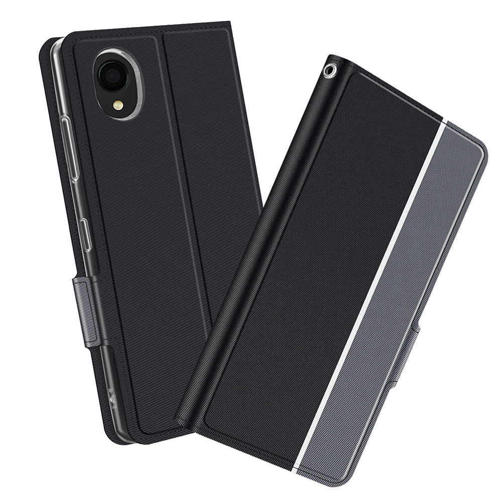 Rakuten - Galaxy A23 5G SC-56C SCG18 SM-A233C スマホケース 手帳型ケース カバー　ツートーンカラー ストラップ付き　マグネット 定期入れ ポケット シンプル スマホケース ギャラクシー エー23 ファイブジー