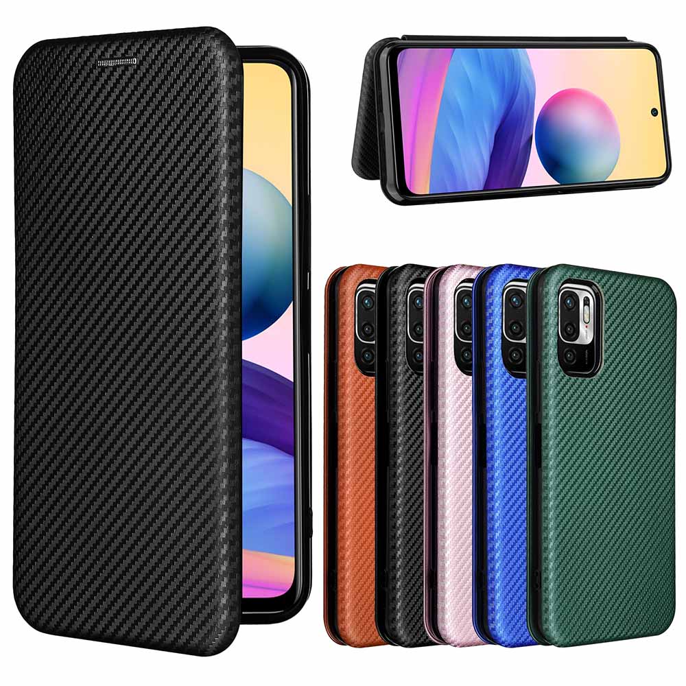 乐天商城 - Redmi Note 10 JE XIG02 Redmi Note 10T 手帳型 薄型 カーボンファイバー 炭素繊維カバー TPU 保護バンパー 財布型 マグネット式 カード収納 落下防止 ホルダ 横開き 送料無料 レッドミー ノート テンジェーイー