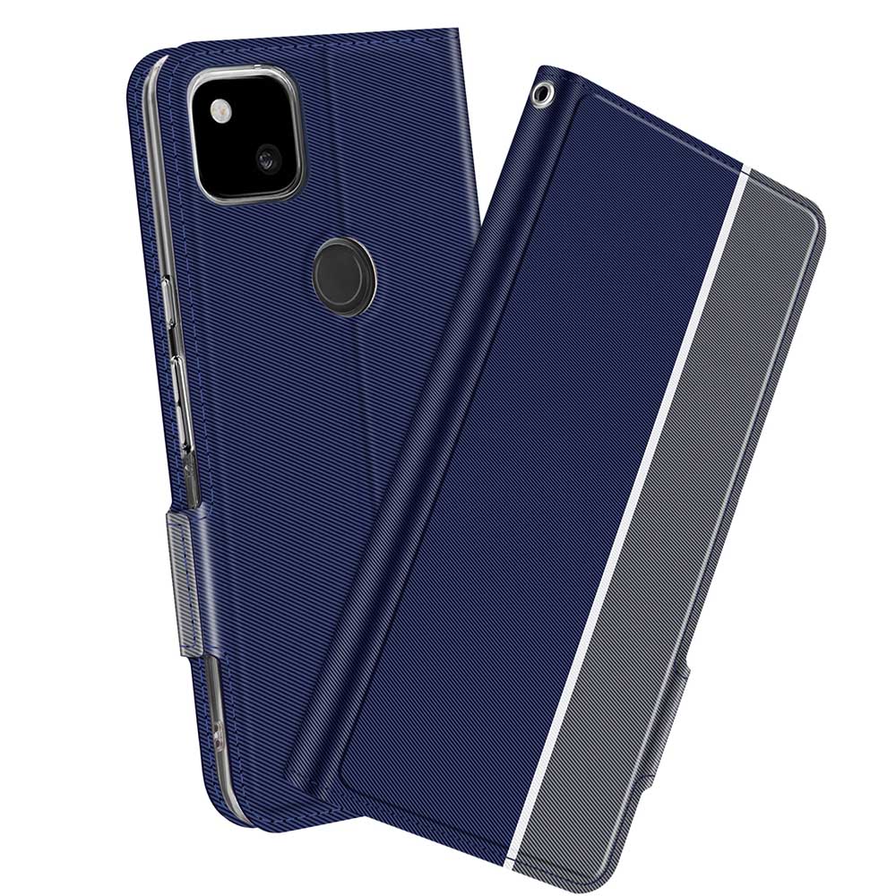 樂天商城 - 【送料無料】 Google Pixel 5スマホケース 手帳型ケース カバー　ツートーンカラー ストラップ付き　マグネット 定期入れ ポケット シンプル スマホケース　ブラック＆グレー　ネイビー＆グレー　ローズゴールド＆グレー選択可能