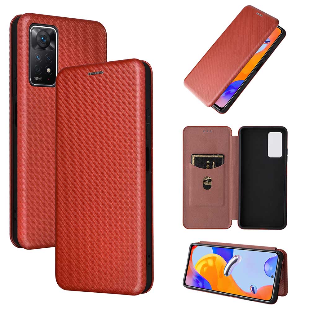 乐天商城 - Redmi Note 13 Pro 5G Redmi Note 11 Pro 5G ケース 手帳型 薄型 カーボンデザイン ケース 炭素繊維カバー TPU 保護バンパー 財布型 マグネット式 カード収納 落下防止 ホルダ 横開き 送料無料 シャオミ レドミ11プロ レドミ13プロ