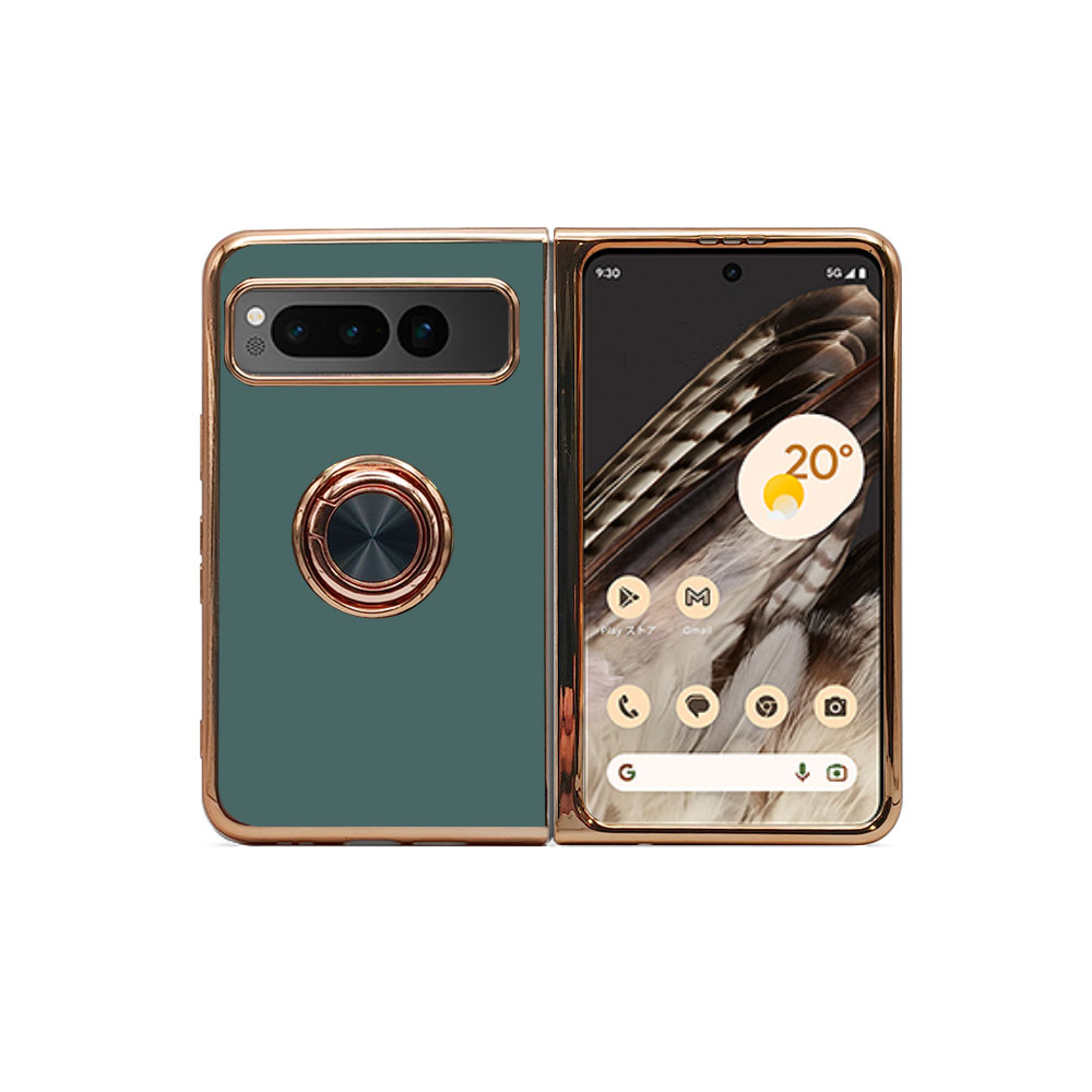 樂天商城 - Google Pixel Fold ソフトケースリング TPU保護ケース・カバー ケースリングスタンド耐衝撃 スタンド機能付き 360回転