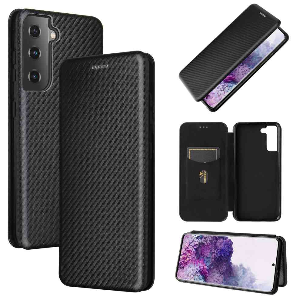 樂天商城 - Galaxy S21 5G SC-51B SCG09 手帳型 薄型 カーボンファイバー 炭素繊維カバー TPU 保護バンパー 財布型 マグネット式 カード収納 落下防止 ホルダ 横開きギャラクシー エストゥエンティワン ファイブジー