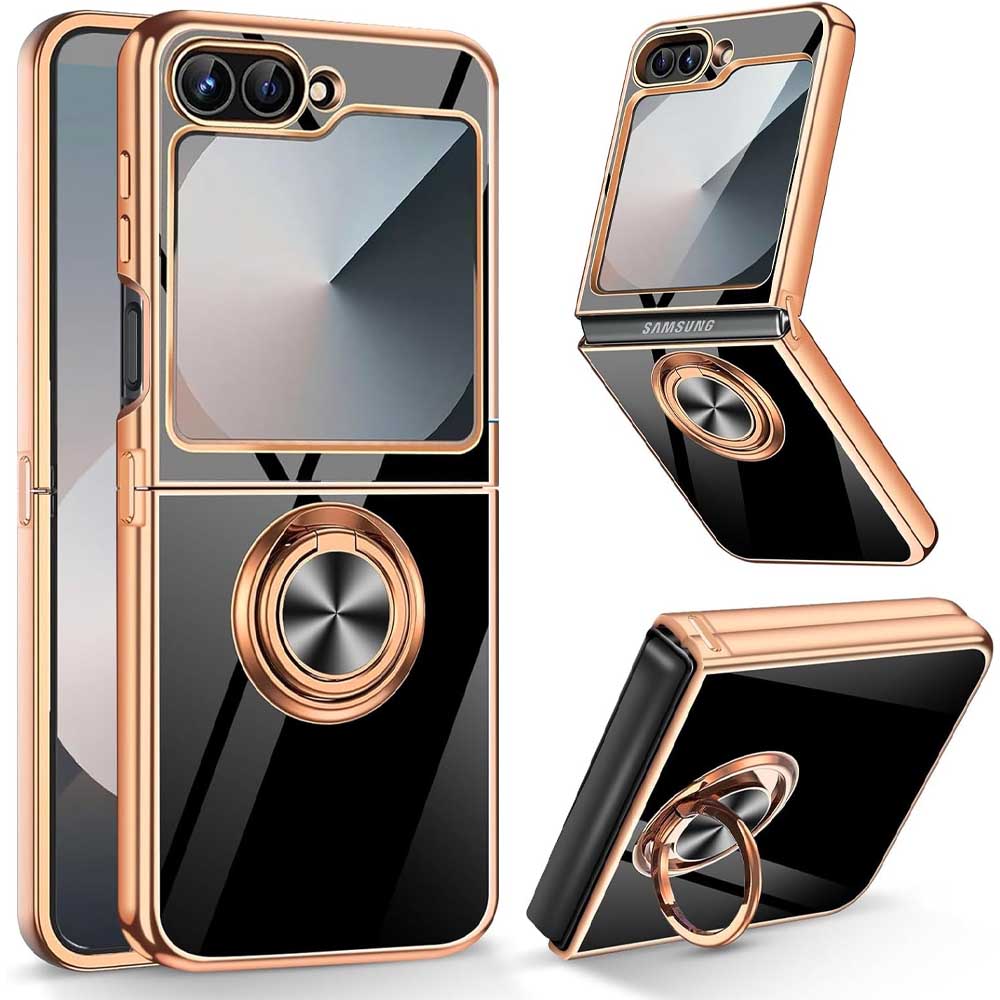 樂天商城 - Galaxy Z Flip5 SC-54D SCG23用 スマホケース カバー ソフトケース リング TPU保護 リングスタンド 耐衝撃 スタンド機能 360回転 ギャラクシー ゼット フリップ ファイブ 送料無料