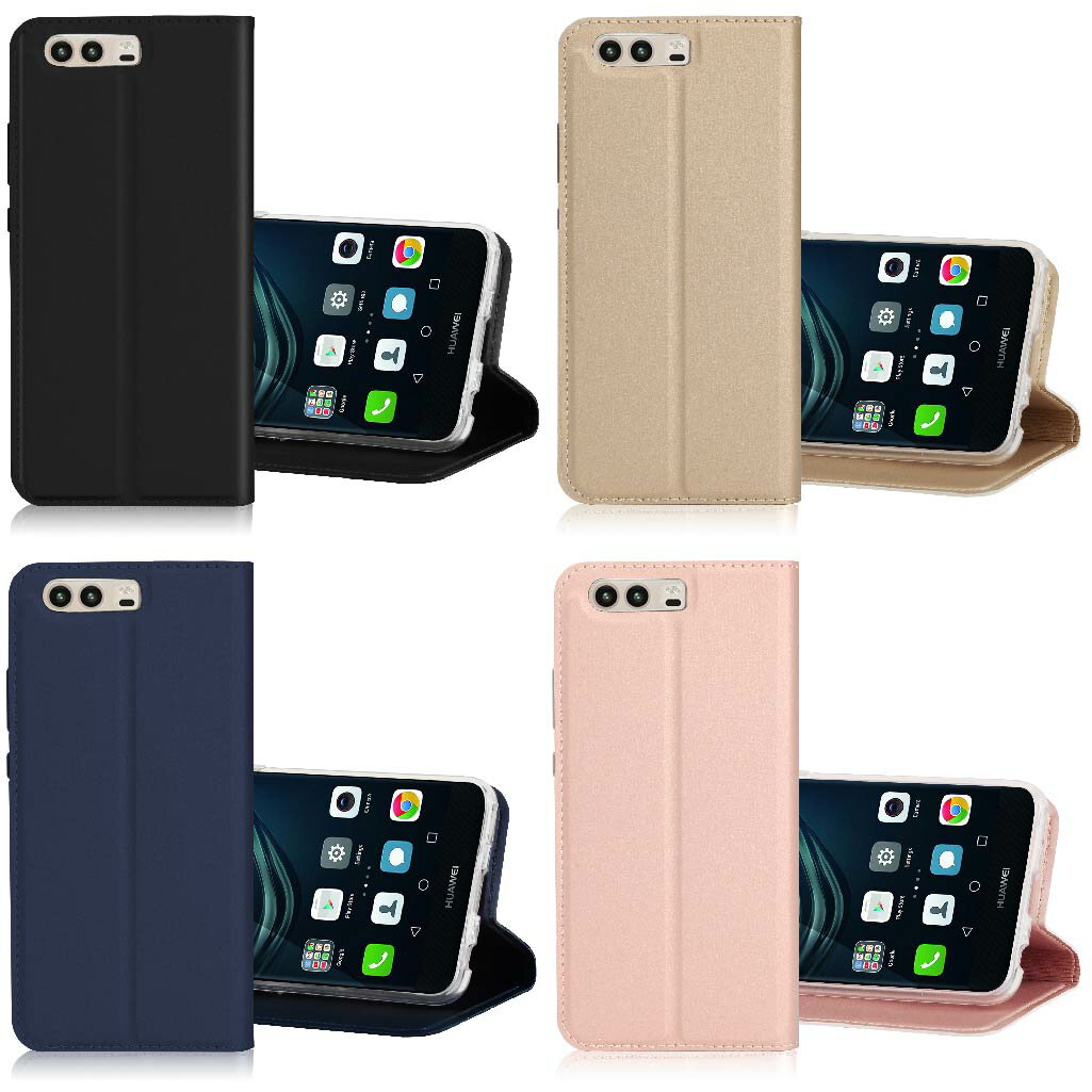 樂天商城 - 【送料無料】Huawei P10 Plus 用スマホケース 手帳型ケース カバー　マグネット ベルトなし 定期入れ ポケット シンプル スマホケース