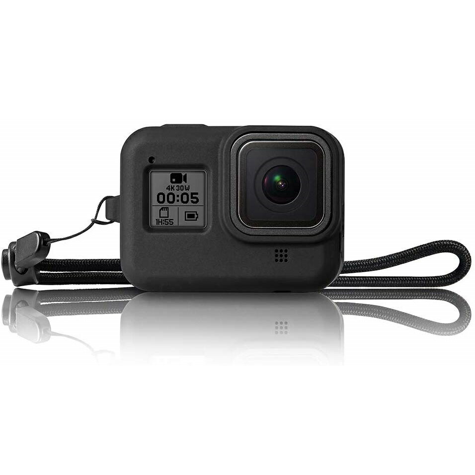 【送料無料】GoPro Hero8 Black　シリコンカバー　ストラップ付き　高品質 シリコンカバー シリコンプロテクター　シ…