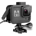 【送料無料】GoPro HERO 8 Blcak専用アルミフレーム 保護ハウジング バックドア開閉型 マイク・ディスプレイ・ライト用装着位置固定付き