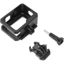 【送料無料】 Gopro Hero10 Hero9 フレーム 保護ハウジング バックドア開閉型 マイク・ディスプレイ・ライト用装着位置固定付き