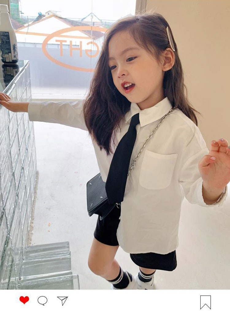 送料無料 キッズ フォーマルシャツ ネクタイ付 白 ブラウス 子供服 女の子 入学式 ...