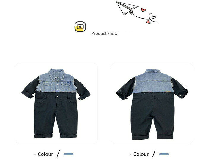 ベビー服キッズオールインワンオーバーオールロンパースボディースーツカバーオー...