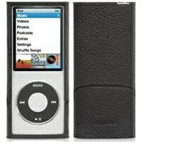 Griffin iPod nano 4G用皮製フリップトップケースELANFORM-N4G-BLK【メール便発送】